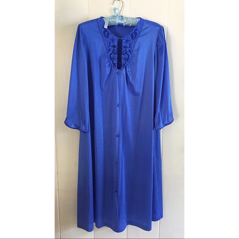 Vintage Pinup Robe Dressing Gown Lingerie Nighty